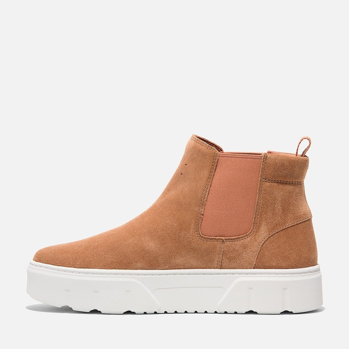 TIMBERLAND WOMEN'S 9.5 LAUREL COURT MID PULL ON SNEAKER RUST SUEDE NIB