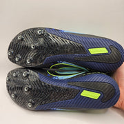 NIKE MEN'S 9.5 ZOOM RIVAL SPRINT TRACK SPIKES IM9132-300 BLACK VOLT BLUE NWOB