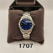 BULOVA 96R243 WOMEN'S CLASSIC QUARTZ GEMMED SILVER STAINLESS STEEL WATCH 35MM
