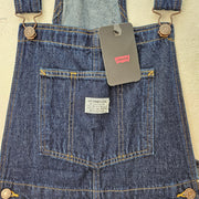 LEVI'S WOMEN'S SMALL BAGGY HIGHWATER OVERALLS DARK WASH A60790004
