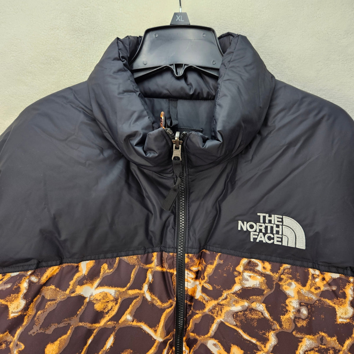 THE NORTH FACE MEN'S XXL 1996 RETRO NUPTSE 700 FILL DOWN JACKET BLACK COAL BROWN