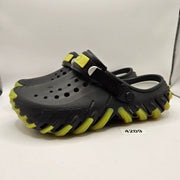 CROCS MEN'S 8 ECHO ICEY RO CLOG BLACK GREEN 211458-001 BACKSTRAP TERRAIN