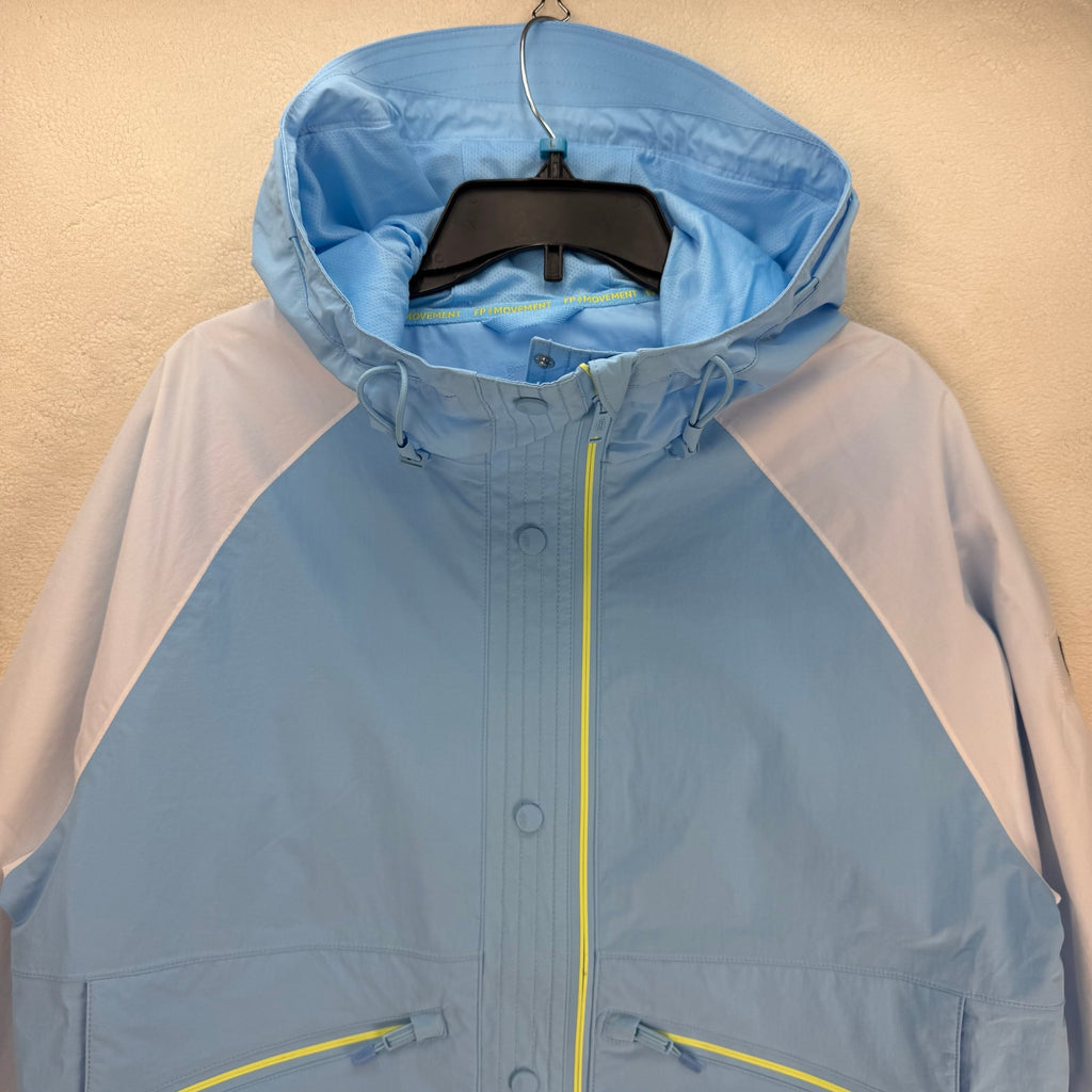 FREE PEOPLE XSMALL SINGIN IN THE RAIN PACKABLE RAIN JACKET OUTDOOR BLUE