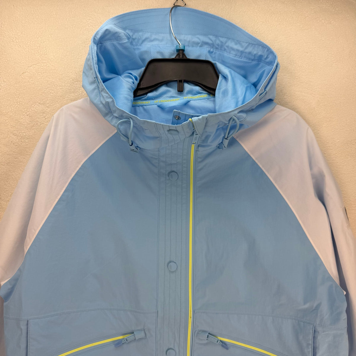 FREE PEOPLE XSMALL SINGIN IN THE RAIN PACKABLE RAIN JACKET OUTDOOR BLUE