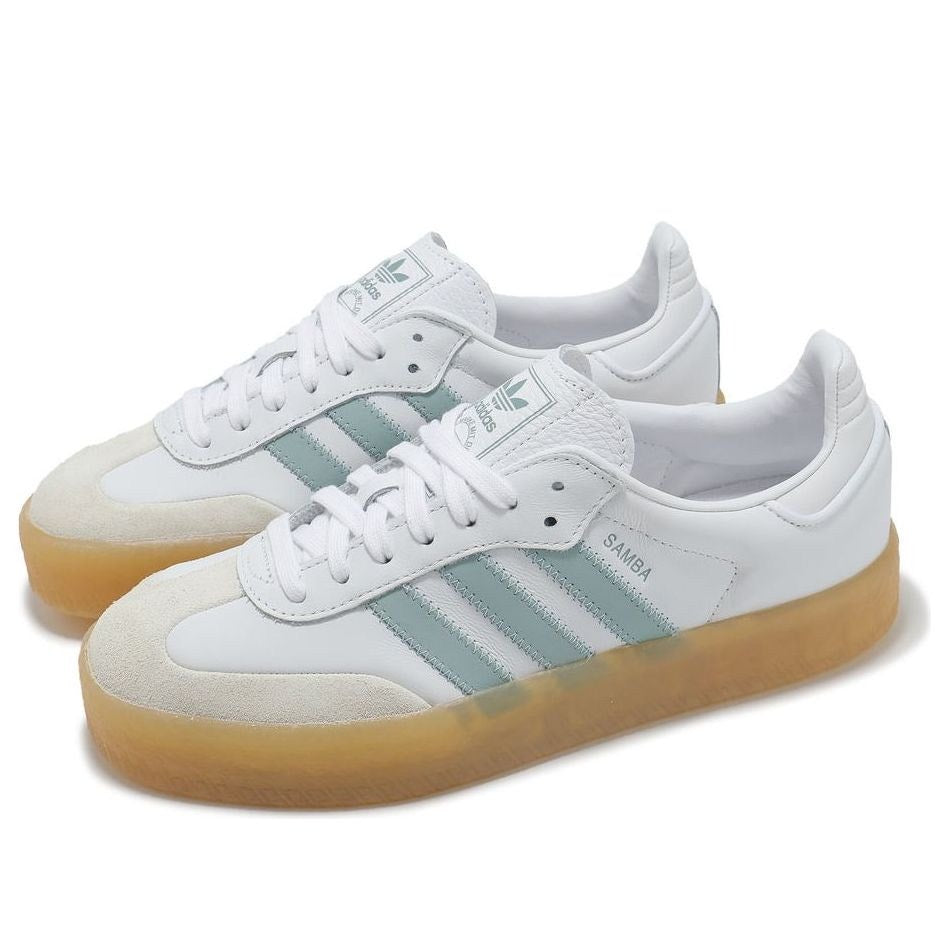 ADIDAS ORIGINALS WOMEN'S 10 SAMBAE WHITE WONDER BLUE JP5609 NWT