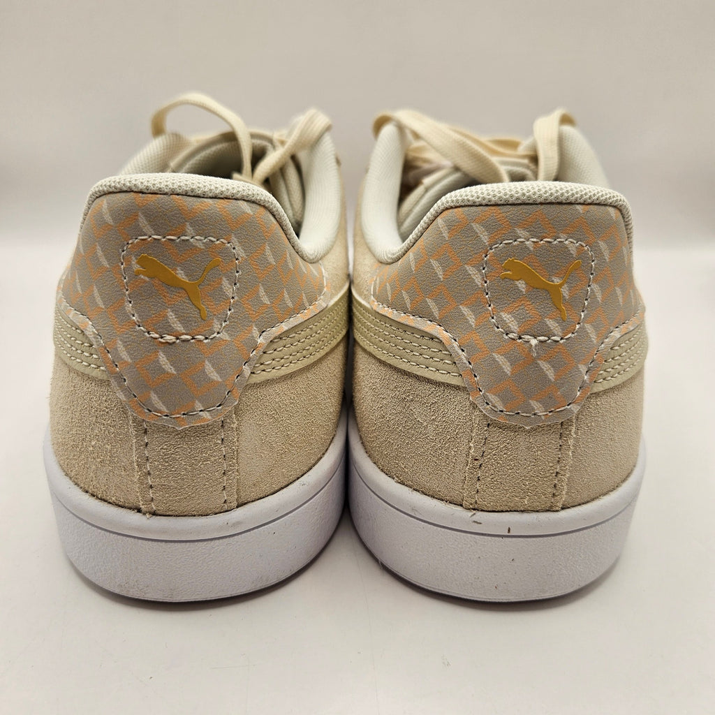 PUMA MEN'S 9.5 SMASH 3.0 GEOMETRIC TAN SUEDE SNEAKERS 403485-01 NWOB