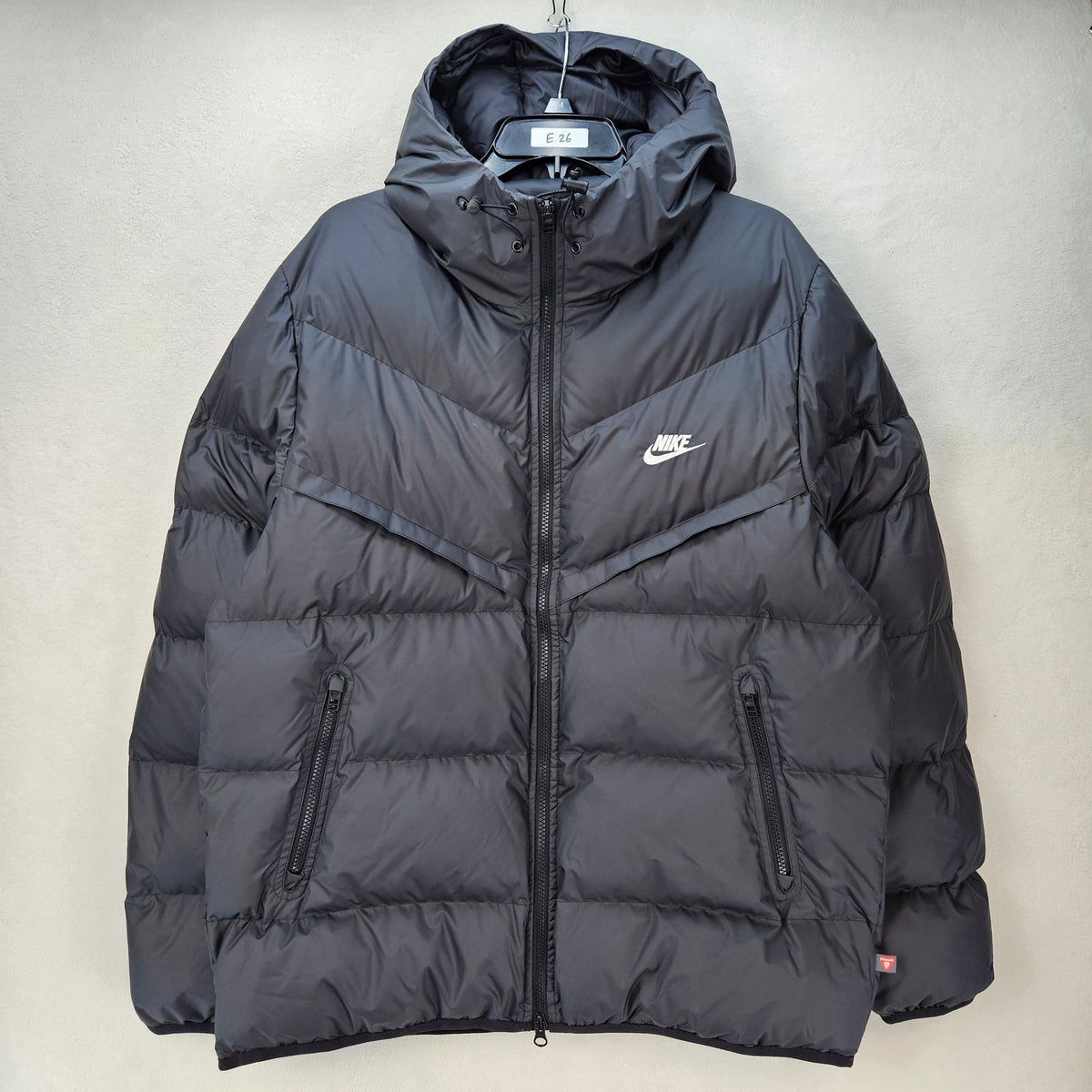 NIKE MEN'S LARGE WINDRUNNER STORM FIT PRIMALOFT BLACK PUFFER JACKET FB8185-010