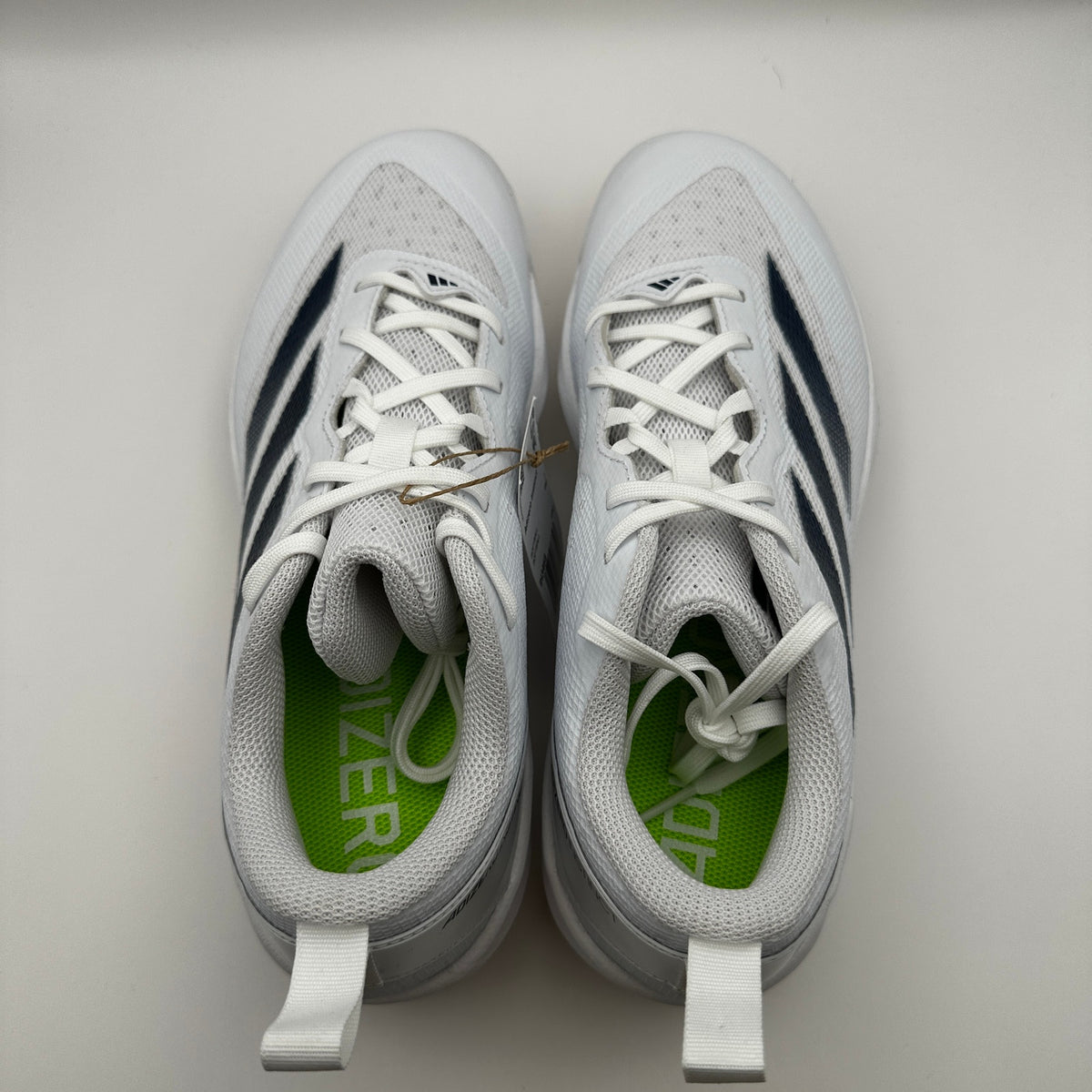 Adidas Womens sz 8.5 Softball Shoes Adizero Instinct IH3468 White/Blue