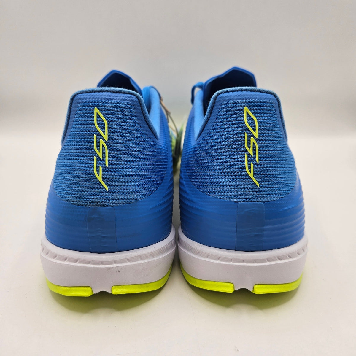 ADIDAS MEN'S 8 F50 LEAGUE INDOOR SOCCER SHOES BLUE NEON YELLOW NWOB JR8973