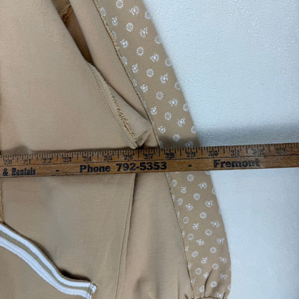 FREE PEOPLE WOMEN'S LARGE HERITAGE OVERSIZED JACKET LIGHT MOCHA