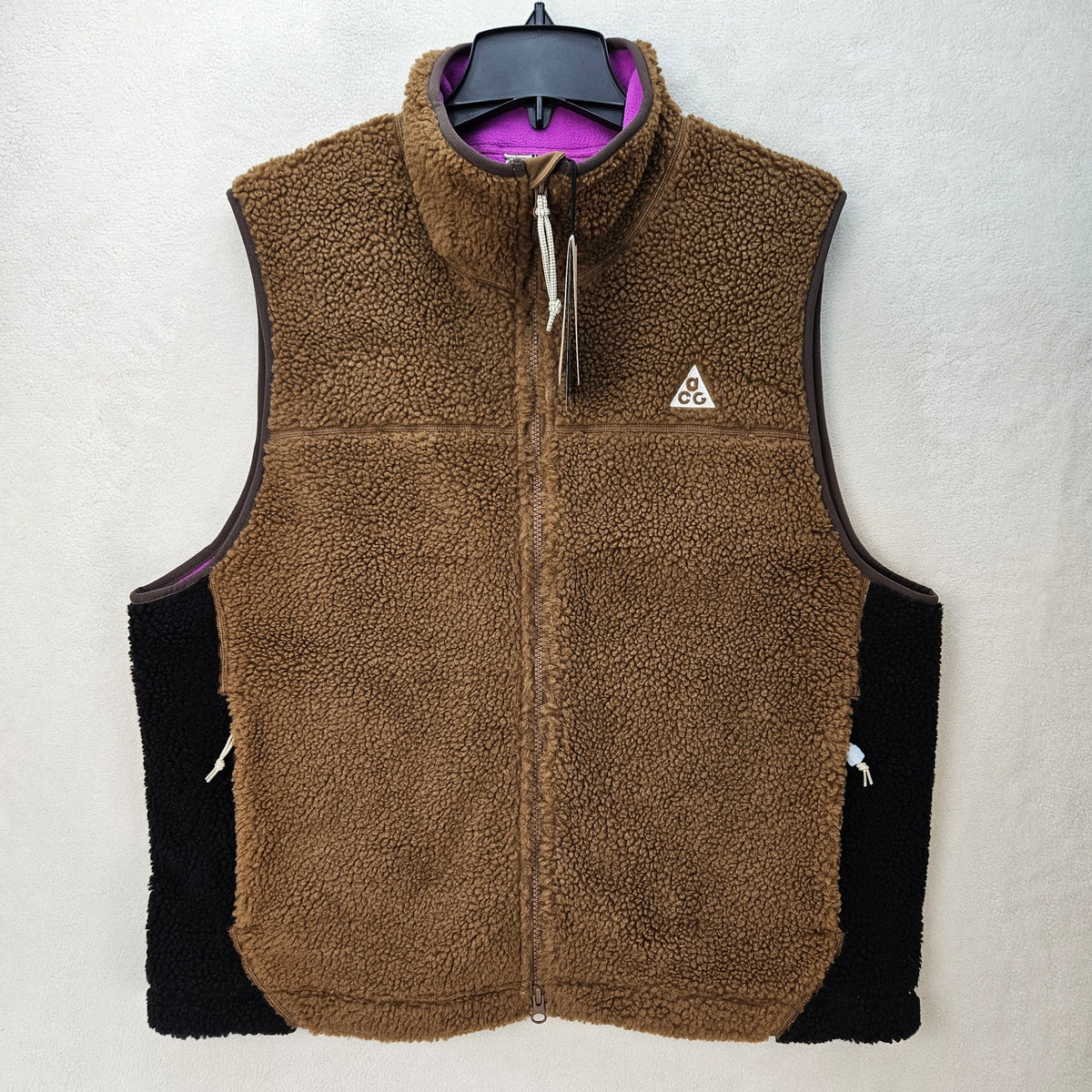 NIKE MEN'S MEDIUM ACG VEST CANWELL GLACIER THERMA FIT BROWN HV1111-235