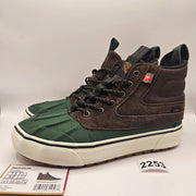 VANS MEN'S 7.5 SK8-HI DEL PATO MTE-2 UTILITY BOOTS BROWN GREEN NWOB WATERPROOF