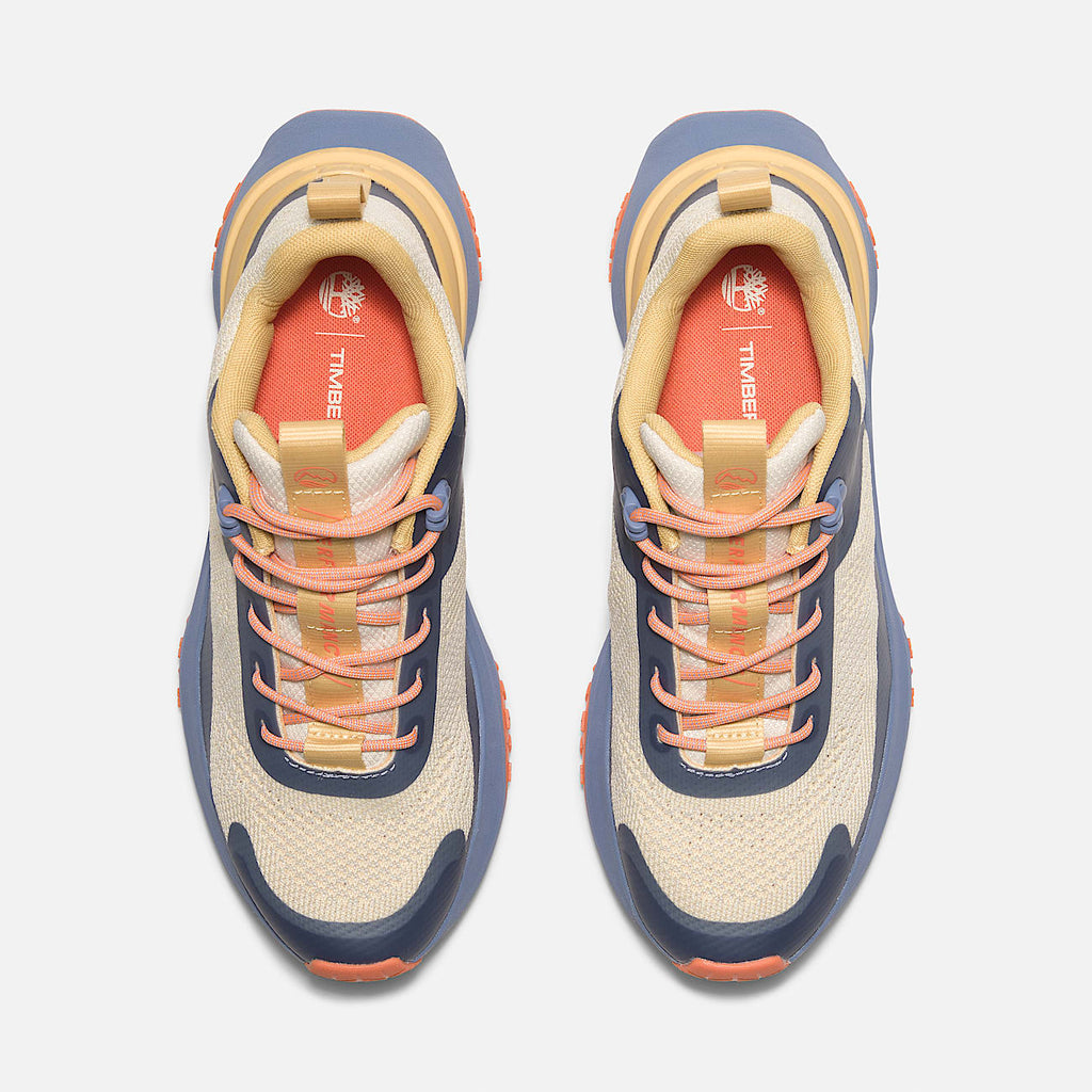 TIMBERLAND WOMEN'S 5.5 MOTION ACCESS LOW LACE UP SNEAKER NATURAL KNIT BLUE NIB