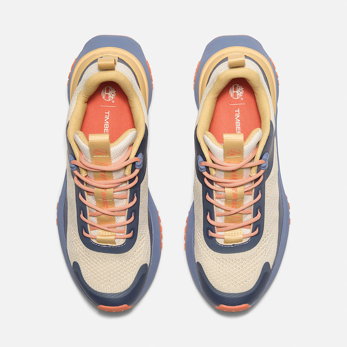 TIMBERLAND WOMEN'S 5.5 MOTION ACCESS LOW LACE UP SNEAKER NATURAL KNIT BLUE NIB