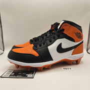 NIKE MEN'S 9 AIR JORDAN 1 MID TD CLEAT SHATTERED BACKBOARD FJ6805-801 NWOB