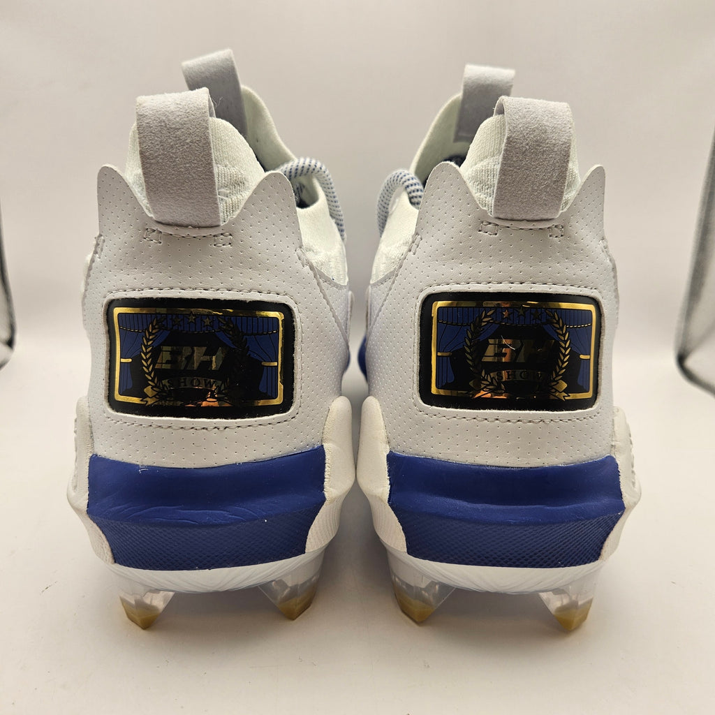 UNDER ARMOUR MEN'S 12 HARPER 9 PRO ST BASEBALL CLEATS WHITE/BLUE NWOB