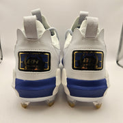 UNDER ARMOUR MEN'S 12 HARPER 9 PRO ST BASEBALL CLEATS WHITE/BLUE NWOB