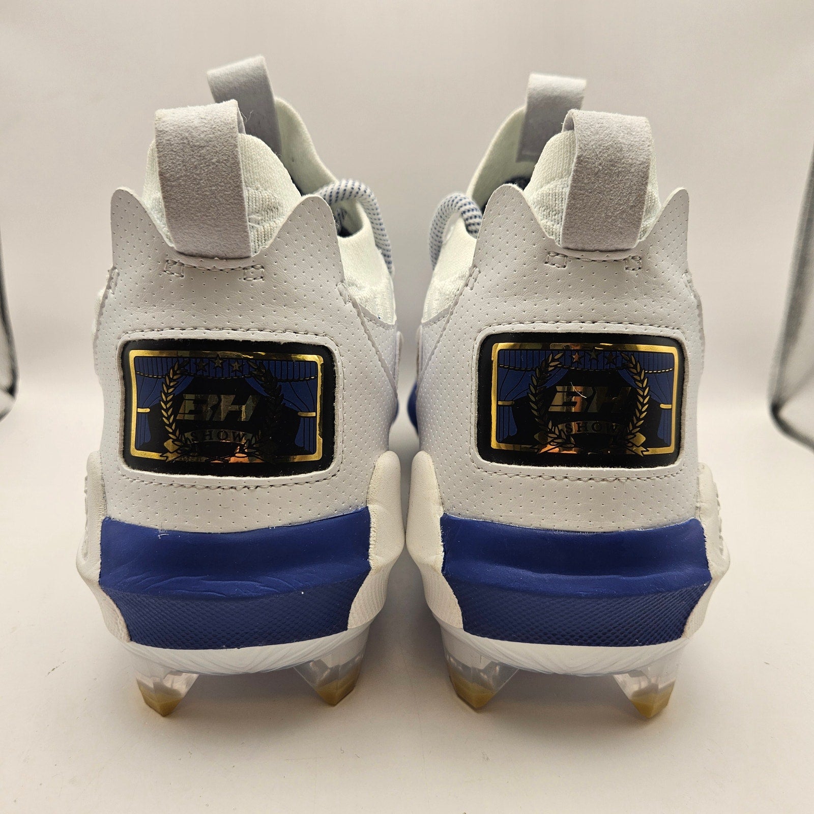 UNDER ARMOUR MEN'S 12 HARPER 9 PRO ST BASEBALL CLEATS WHITE/BLUE NWOB