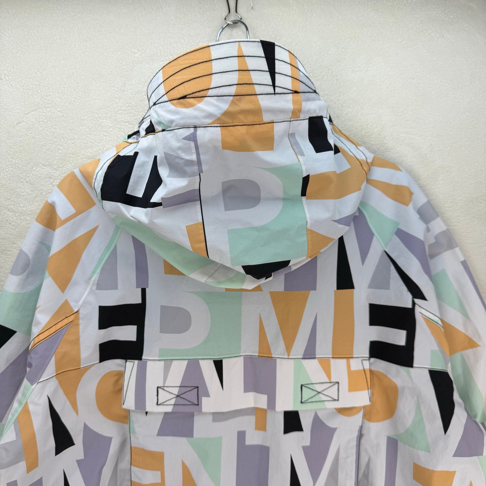 FREE PEOPLE SIZE SMALL WINDBREAKER SINGING IN THE RAIN JACKET PASTEL PACKABLE
