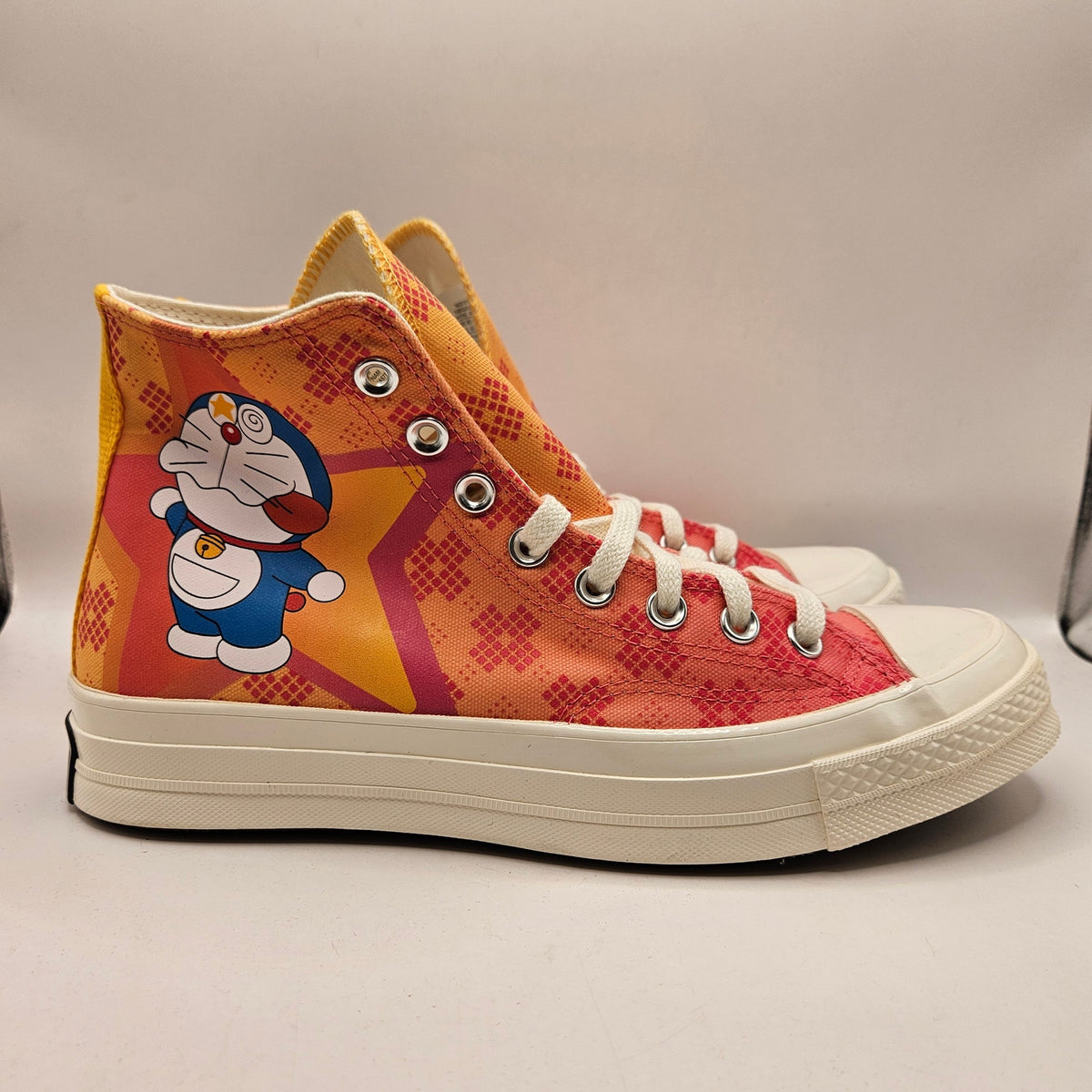 CONVERSE MEN'S 8.5 CHUCK 70 HIGH DORAEMON PINK A15790C CANVAS SNEAKER