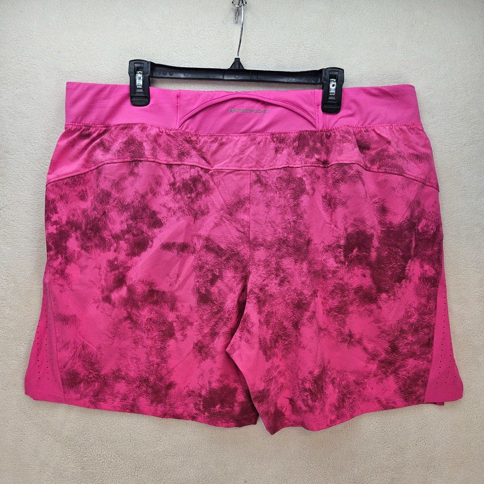 UNDER ARMOUR MEN'S XXL PINK LAUNCH ELITE 7" RUN SHORTS NWT