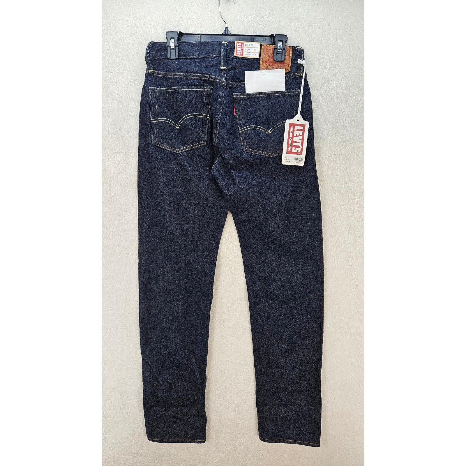 LEVI'S VINTAGE MEN'S 30X34 1954 501Z XX ORIGINAL FIT DOUBLE NEEDLE MADE IN JAPAN