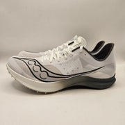 SAUCONY MEN'S 8.5 ENDORPHIN CHEETAH RUNNING TRACK N FIELDS SPIKES WHITE