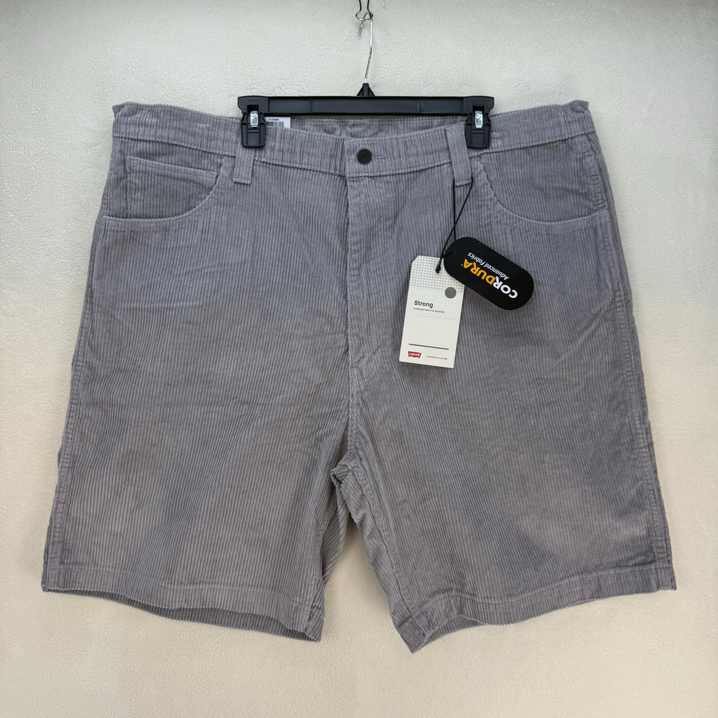 LEVI'S SIZE 44 CORDUROY SHORTS GREY CORDURA NWT