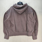 MNML MEN'S MEDIUM PURPLE WASHED PANELED PULLOVER HOODIE NWT