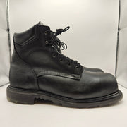 RED WING MEN'S 12 D BLACK 3507 SUPERSOLE BOOTS STEEL TOE MADE IN USA SAFETY