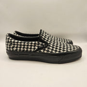 VANS MEN'S 7 LX CLASSIC 98 SLIP-ON HOUNDSTOOTH BLACK WHITE NWOB