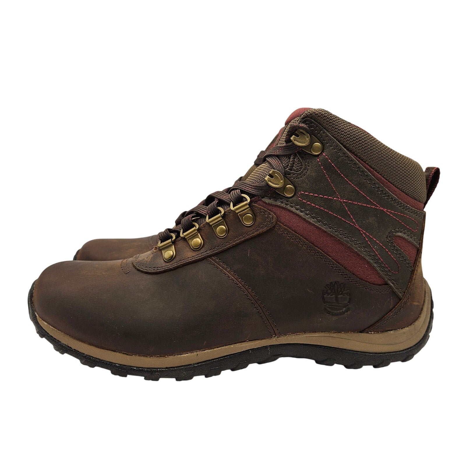 TIMBERLAND WOMEN'S 9.5 WIDE NORWOOD MID WATERPROOF HIKING BOOTS DARK BROWN NIB