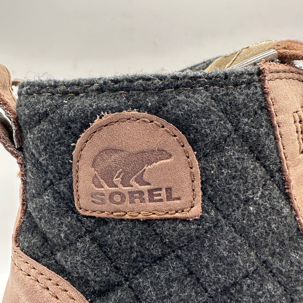 SOREL Women's 11 Evie II Lace Plus WP Tobacco/Black Boots