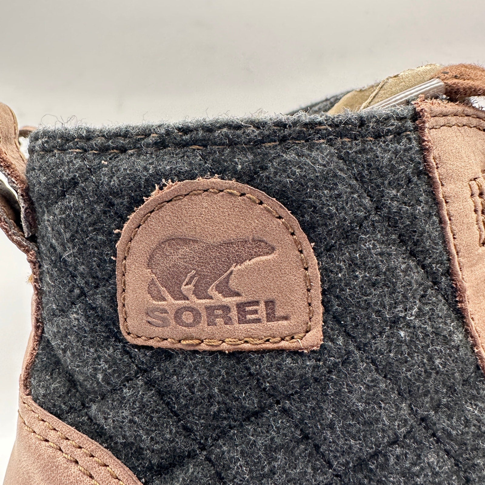 SOREL Women's 11 Evie II Lace Plus WP Tobacco/Black Boots
