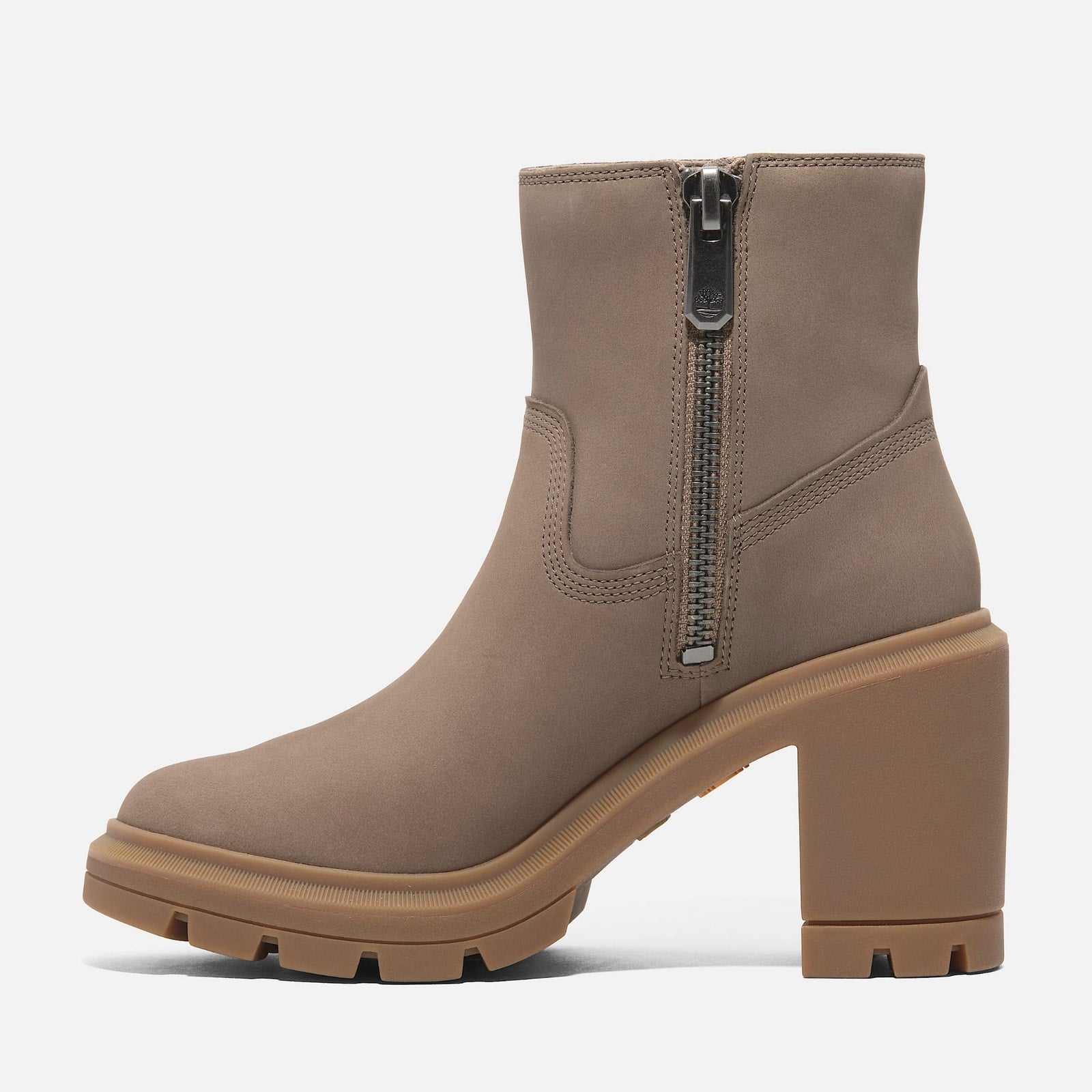 TIMBERLAND WOMEN'S 8.5 ALLINGTON HEIGHTS MID ZIP BOOT TAUPE NUBUCK NIB