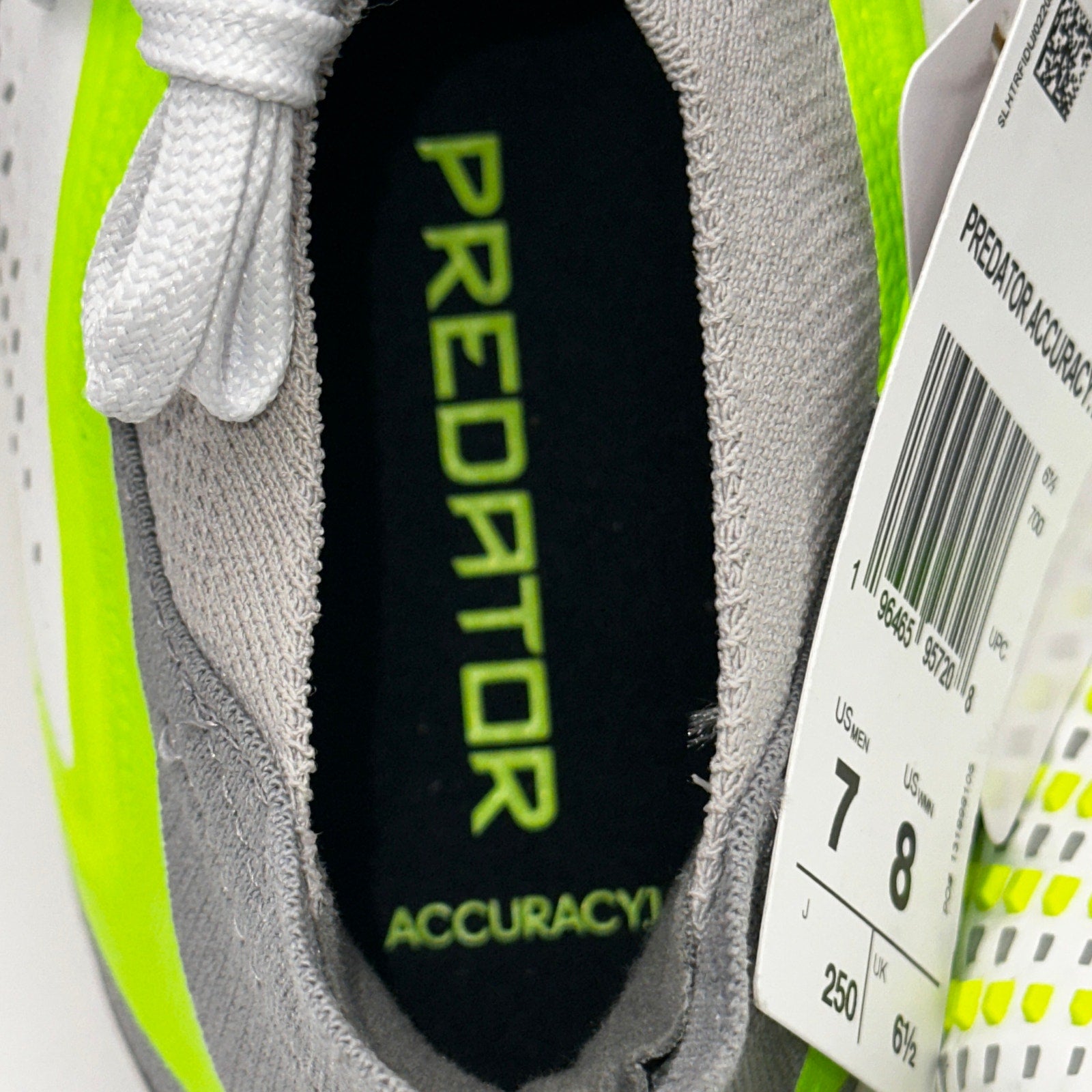 Adidas Predator Accuracy .1 Men sz 7 Soccer Cleats White Green GZ0035