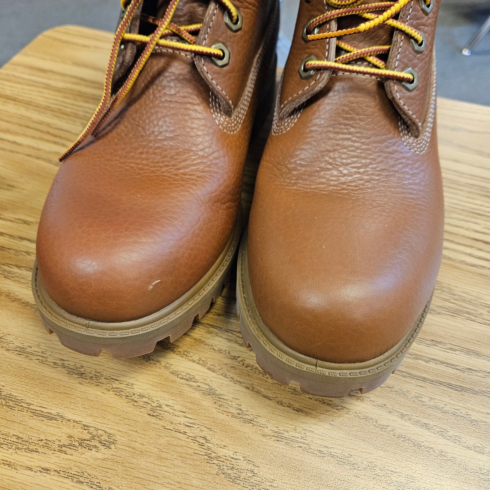 TIMBERLAND MEN'S 9.5 OUR LEGACY WORK SHOP 6 INCH BOOT ACORN PEBBLED NIB
