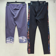 LOT OF 2 ADIDAS WOMEN'S MEDIUM ATHLETIC LEGGINGS CAPRI TIGHT