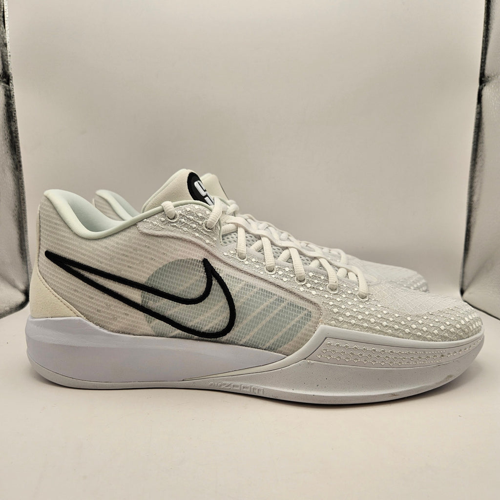 NIKE SABRINA 1 WOMEN'S 14.5(MEN'S 13) TB PROMO WHITE BLACK BASKETBALL SHOES NWOB