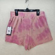 LOT OF 2 VOLCOM WOMEN'S SMALL PINK TIE DYE LIL FLEECE SHORTS NWT