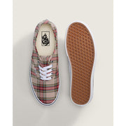 VANS WOMEN'S 7 AUTHENTIC LOW TOP SNEAKER PLAID TAN NIB VN000EGATAN