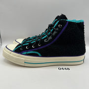 CONVERSE Men's 8.5 Chuck 1970 High Top Sherpa Teal Purple 169784C