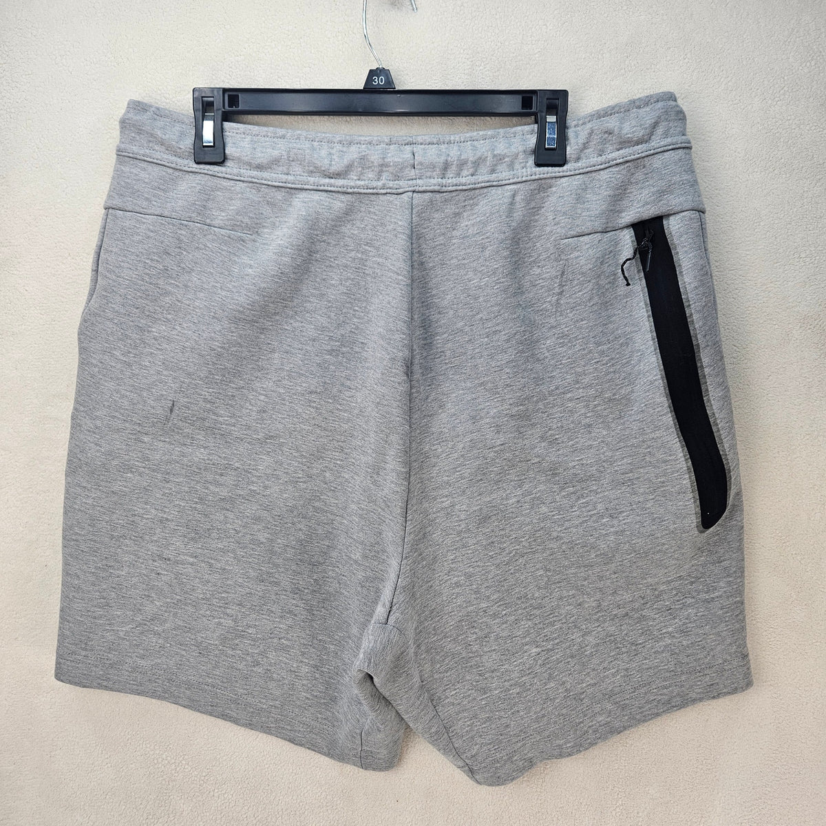 NIKE MEN'S XL TECH FLEECE SHORTS GREY POCKETS DRAWSTRING