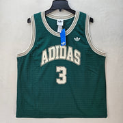 ADIDAS MEN'S XLARGE ORIGINALS TREFOIL GREEN TANK SIDELINE JERSEY KG8200 THICK
