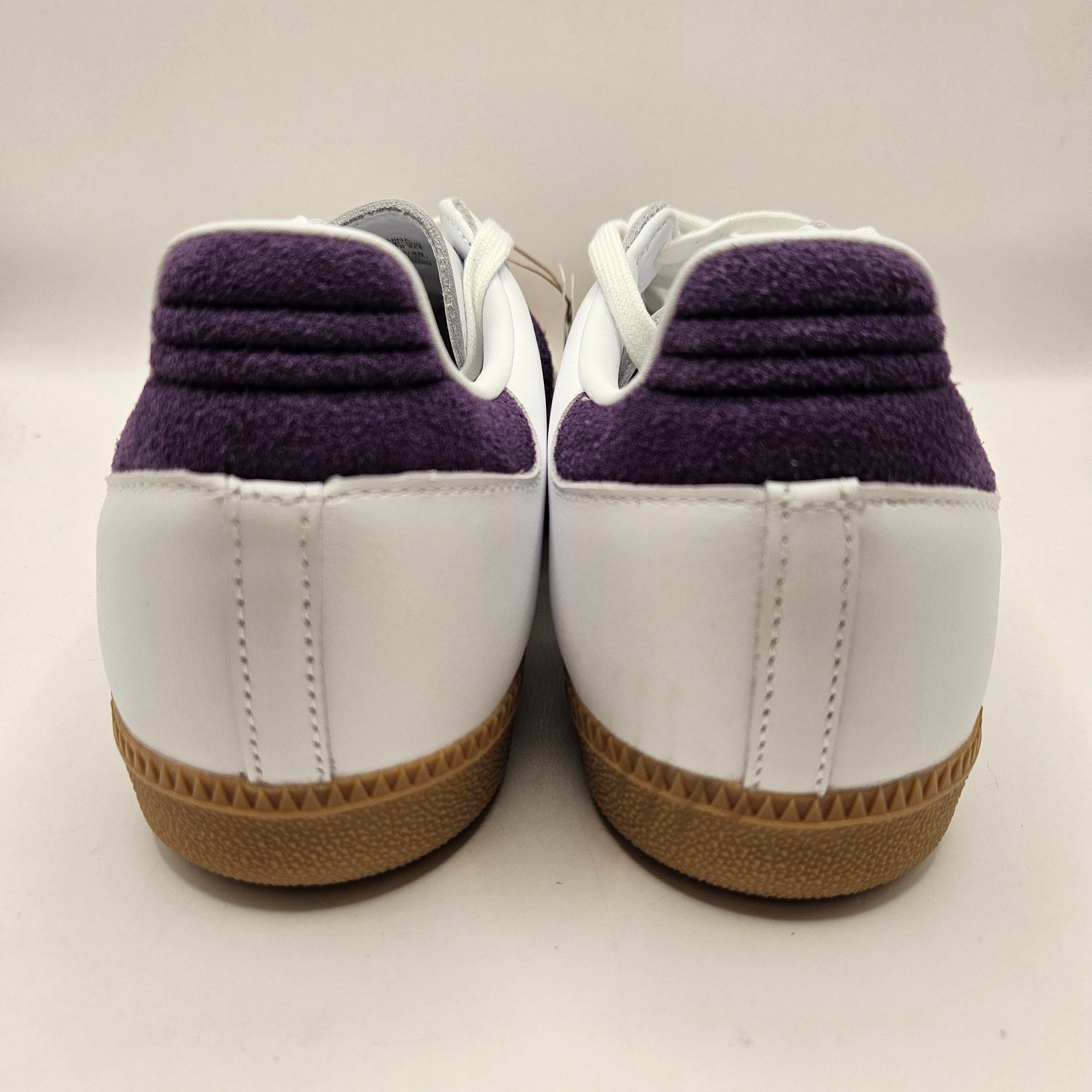 ADIDAS ORIGINALS WOMEN'S 10 SAMBA OG WHITE ALUMINA AURORA PLUM NWOB JS1392