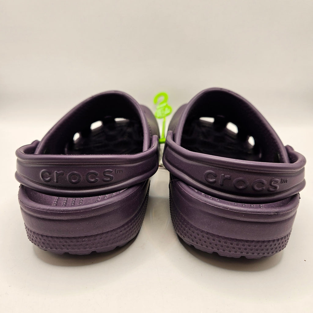 CROCS WOMEN'S 5 CLASSIC CLOG DEEP PURPLE SLIP ON COMFORT SHOES NWT