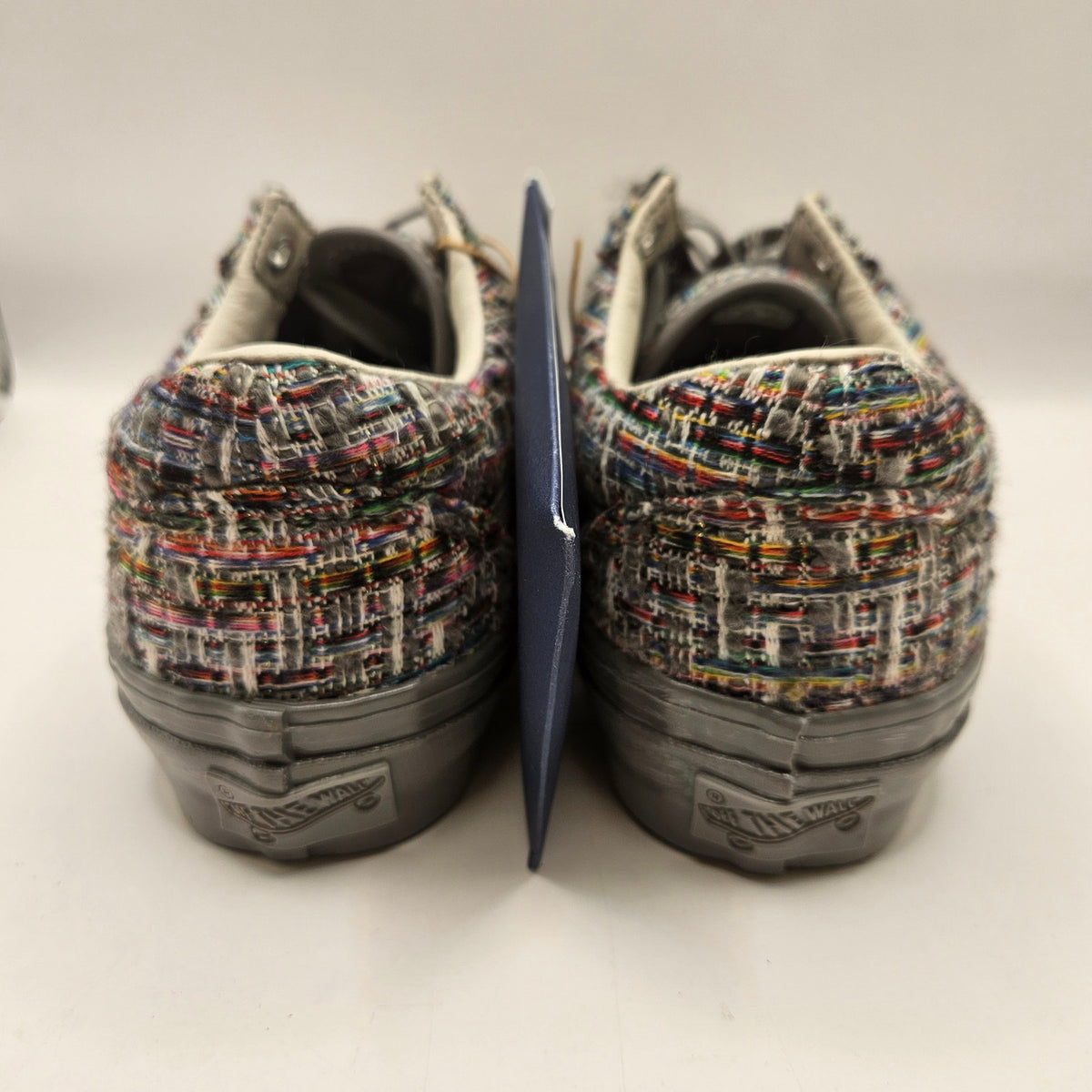 VANS WOMEN'S 8 OLD SKOOL LOW TOP SNEAKER TWEED FROST GRAY LX NWOB