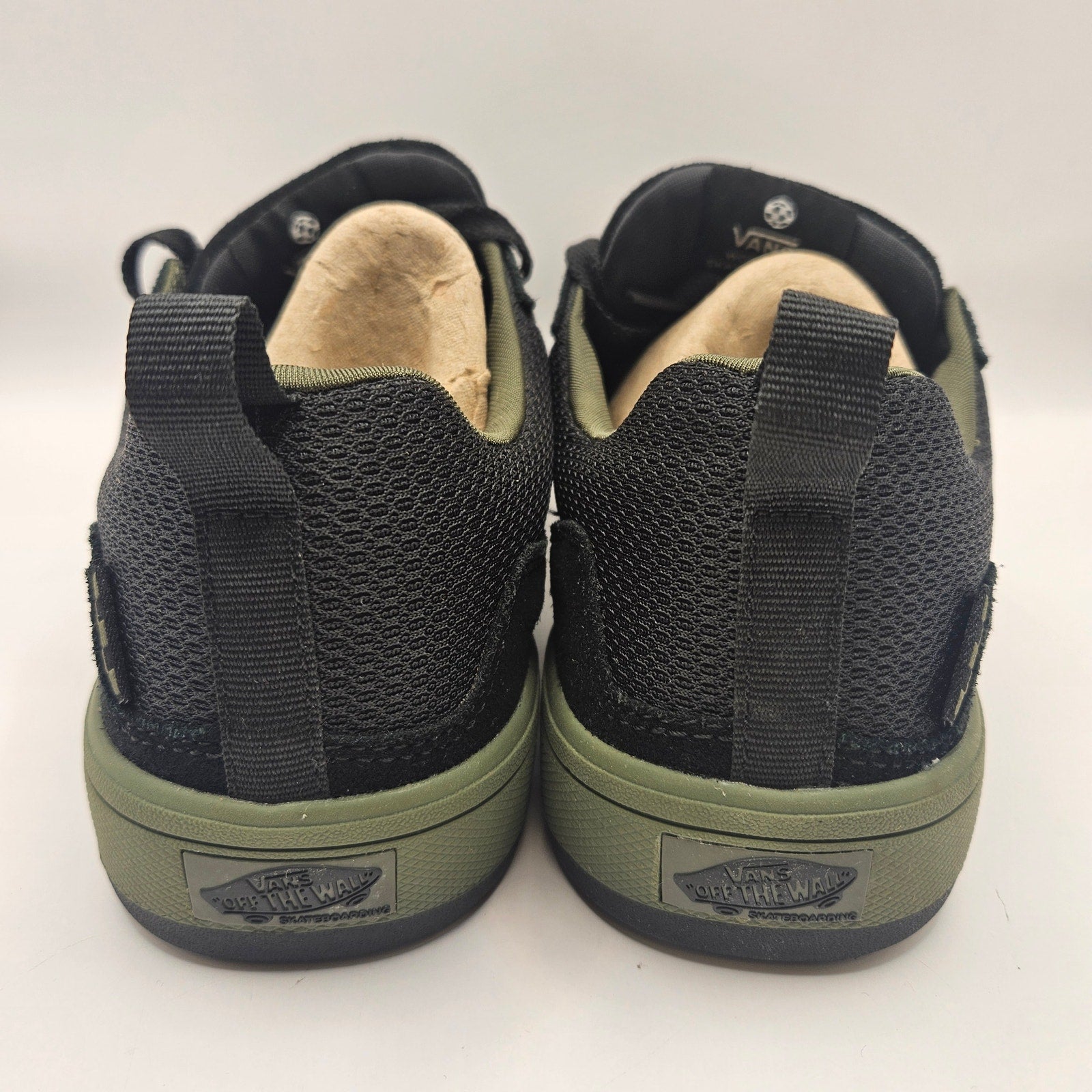 VANS MEN'S 7 ZAHBA SNEAKERS FATIGUE BLACK SKATE SHOES NWOB