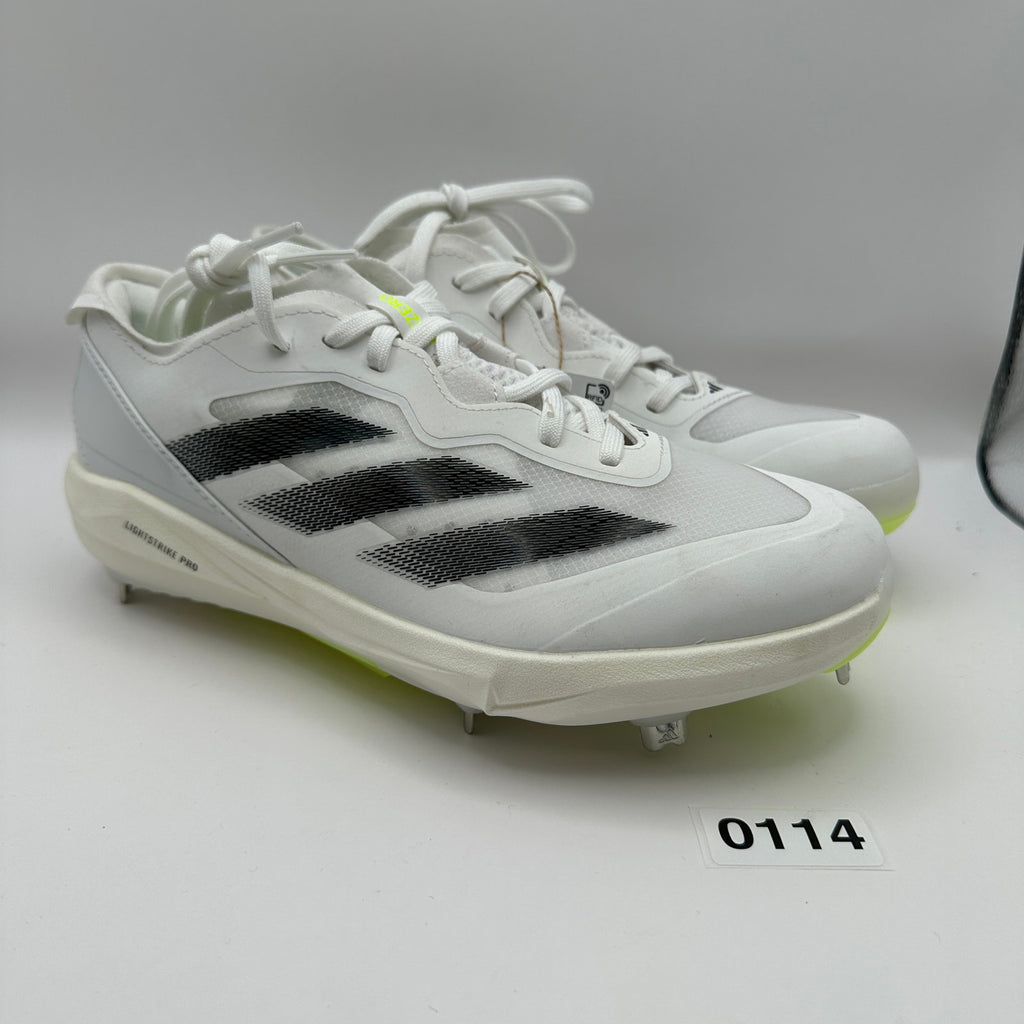 Adidas Adizero Instinct+ Softball Cleats Wms 7.5 White/Neon