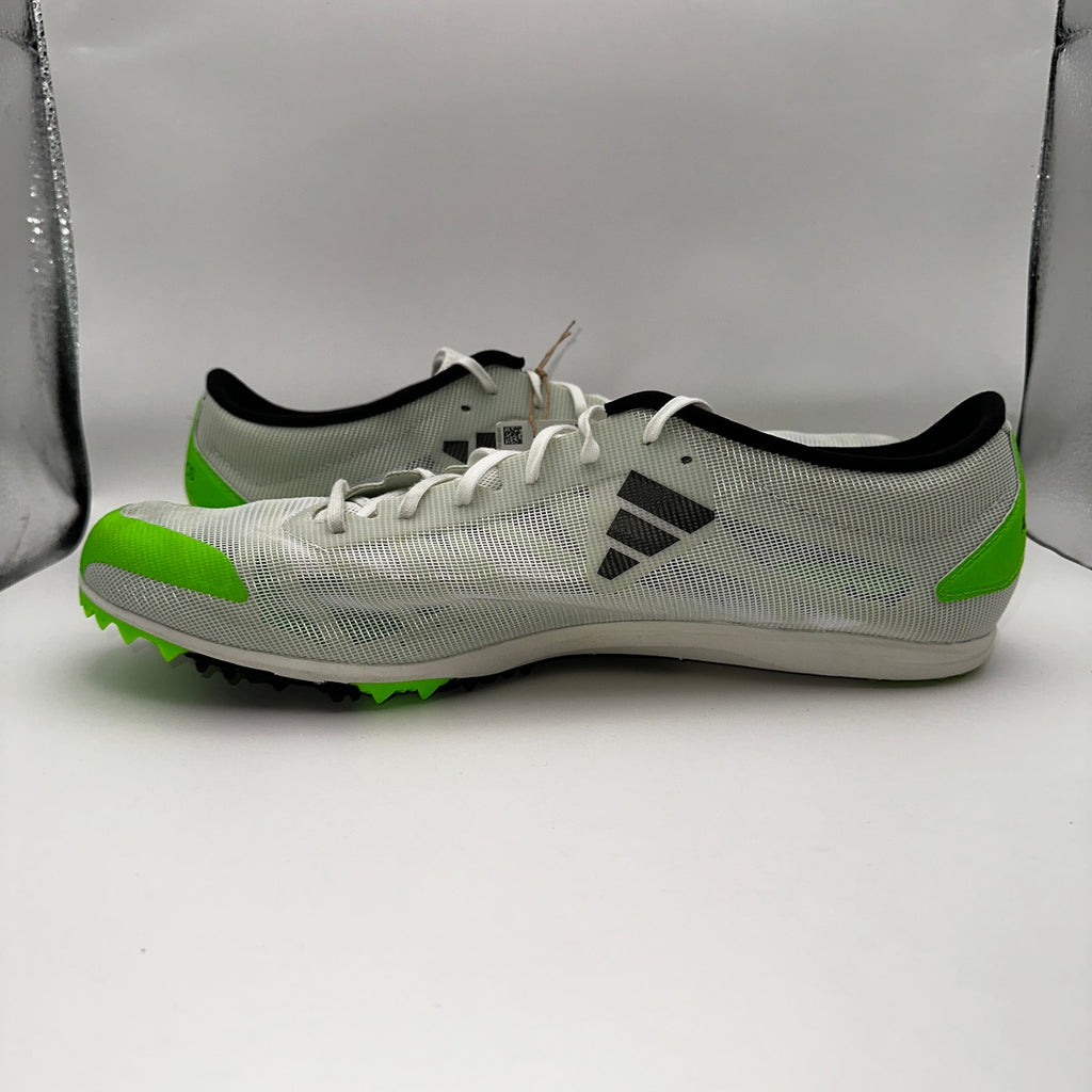 Adidas Adizero XCS Mens 15 Running Cleats White Solar Green GX6681